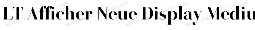 LT Afficher Neue Display Medium字体转换